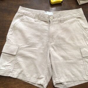 Asos Design cargo shorts. 52% Linen  great shape  size 32